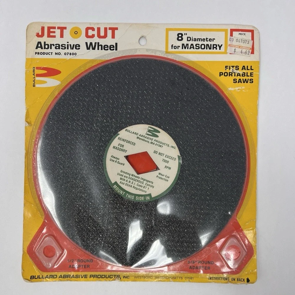 Jet Cut Abrasive Wheel 8